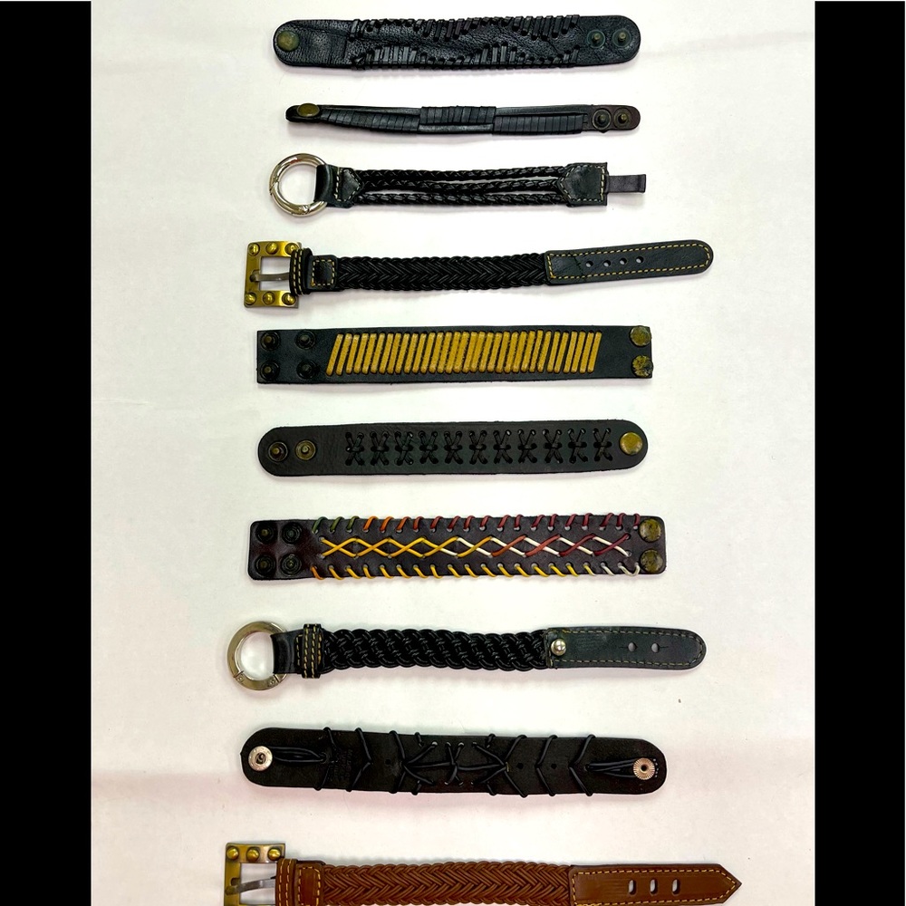 Beautiful handmade leather bracelets and accessory for every outfit.